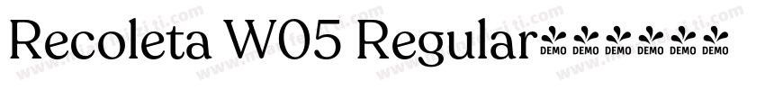 Recoleta W05 Regular字体转换